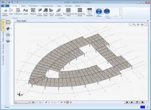 Composite floor designer model