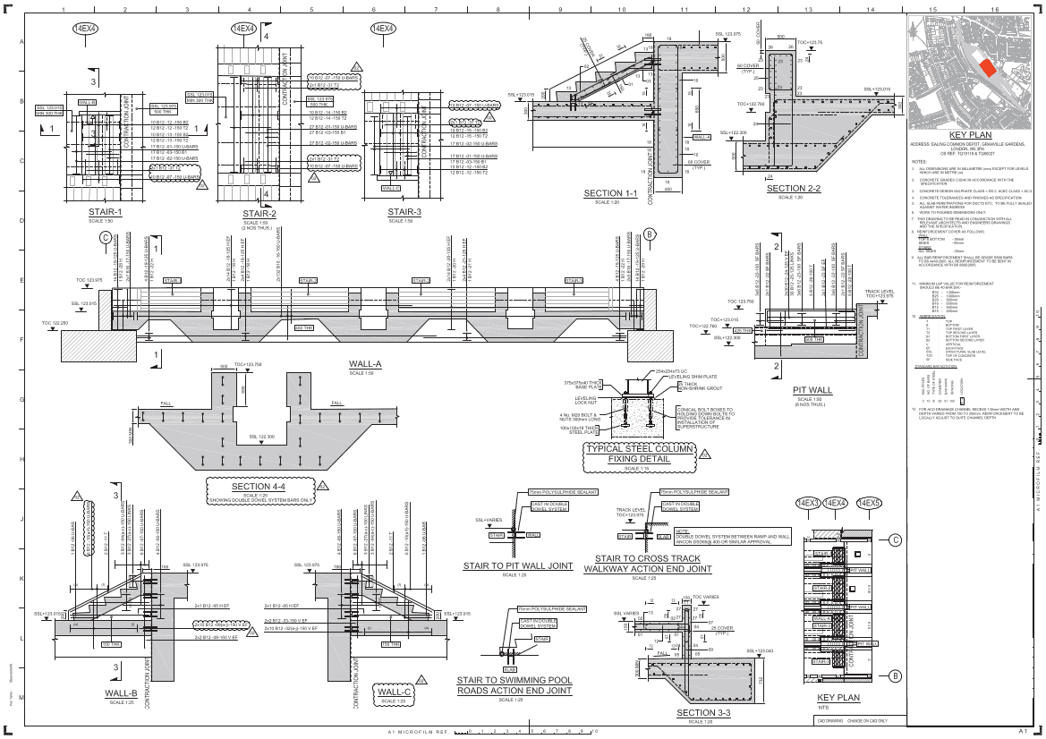 Railways Stair and Walls