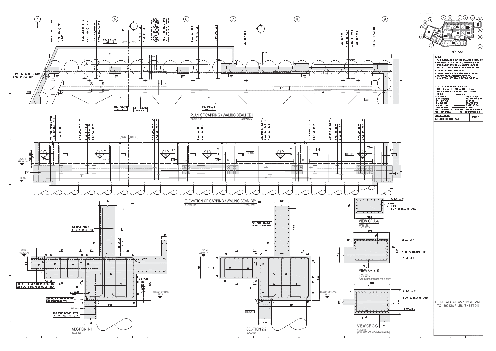 Railways - Capping beam