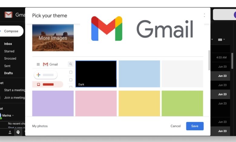 How to customize Gmail themes_